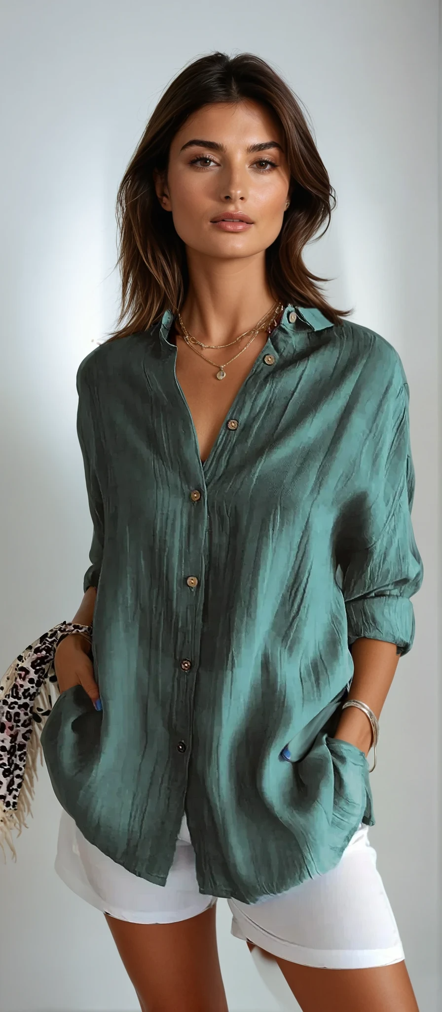 Seraphina™ Blouse van Hoogwaardige Katoen