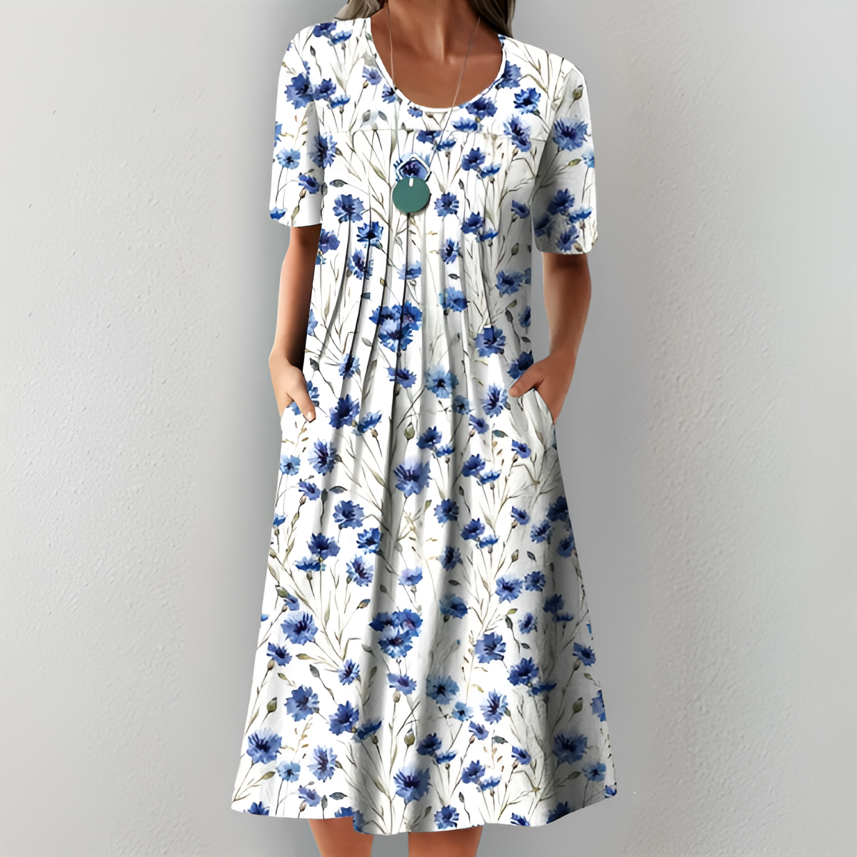 Heather - Klassieke Florale Jurk
