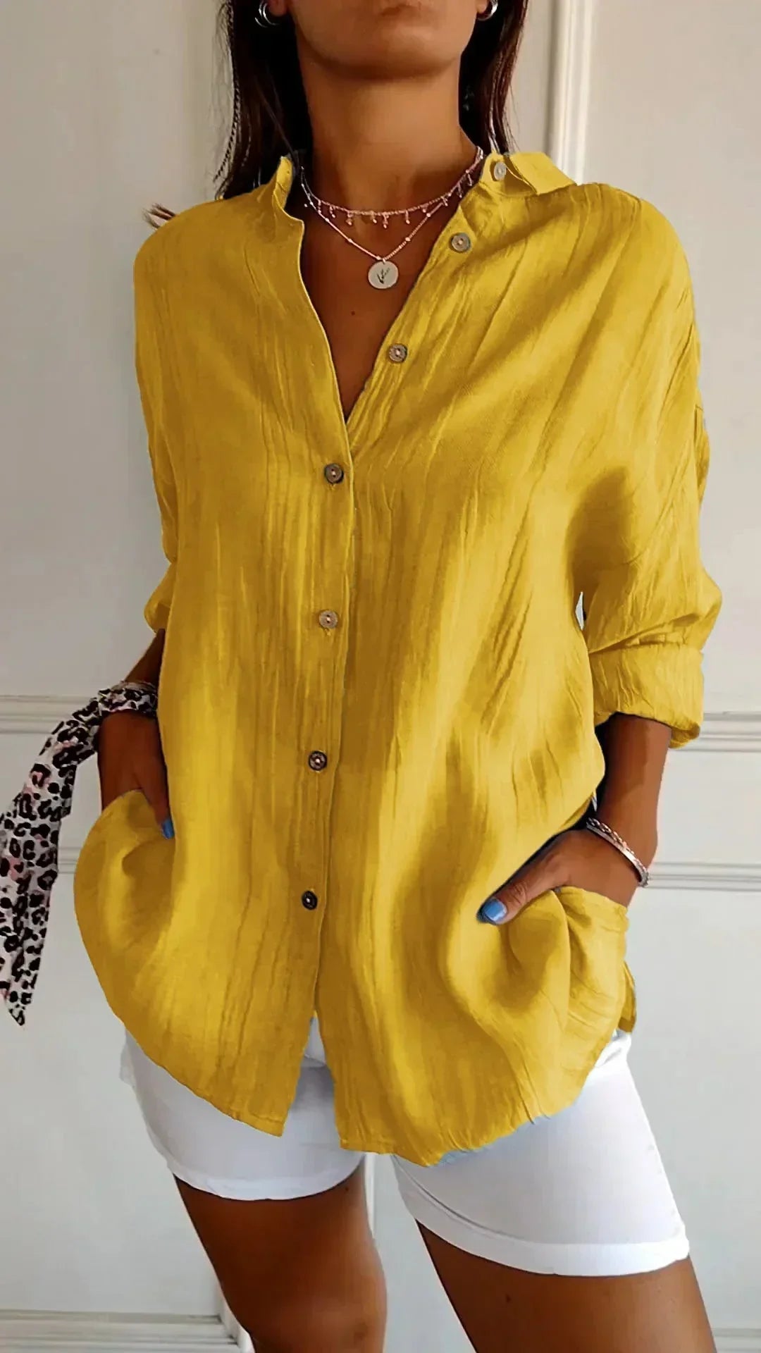 Seraphina™ Blouse van Hoogwaardige Katoen