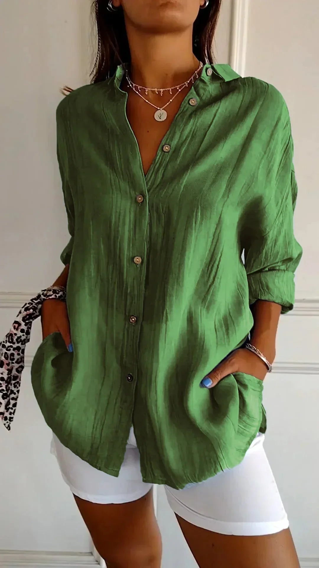 Seraphina™ Blouse van Hoogwaardige Katoen