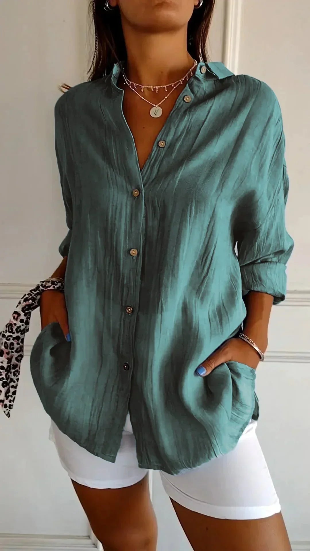 Seraphina™ Blouse van Hoogwaardige Katoen