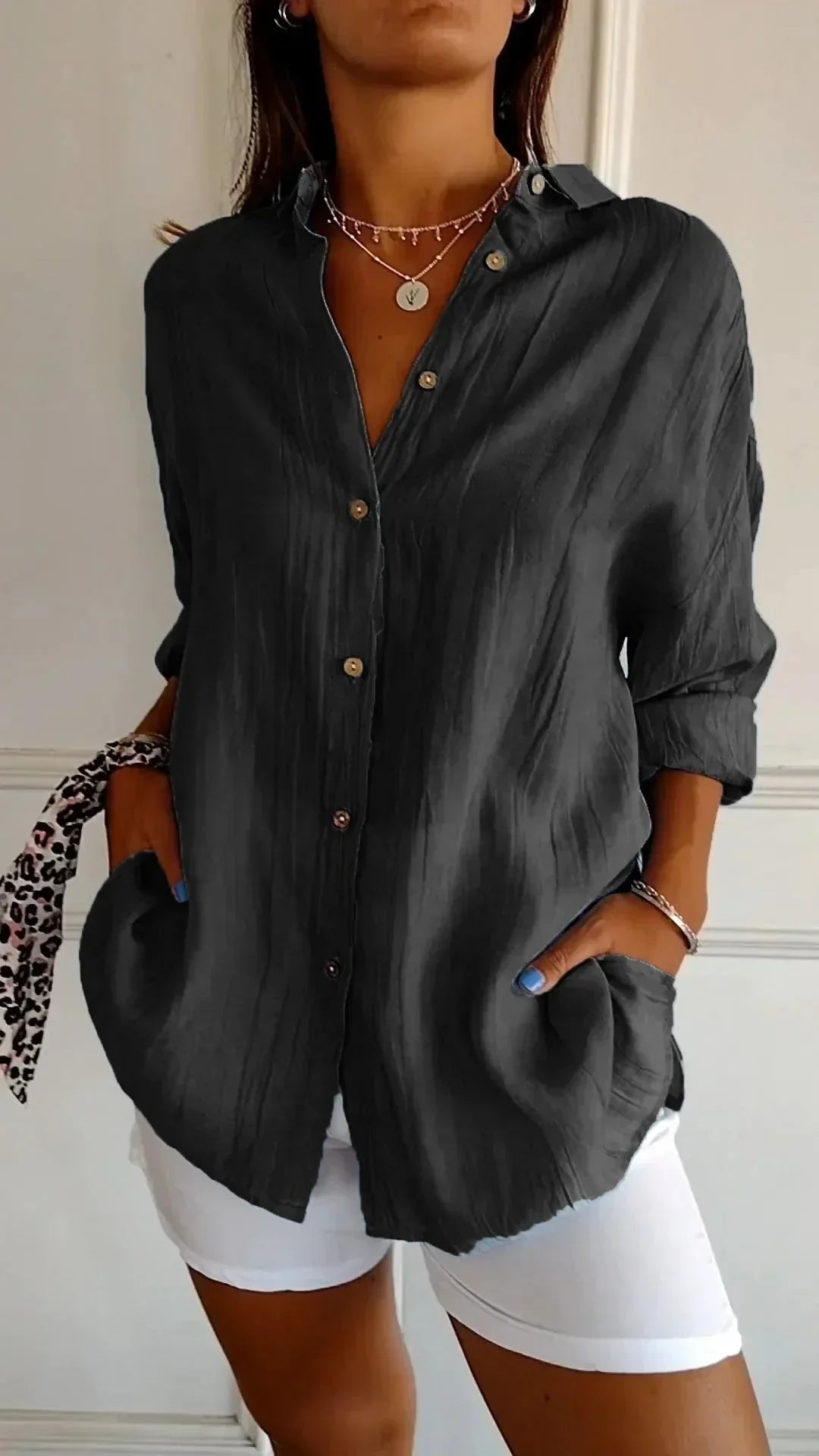 Seraphina™ Blouse van Hoogwaardige Katoen
