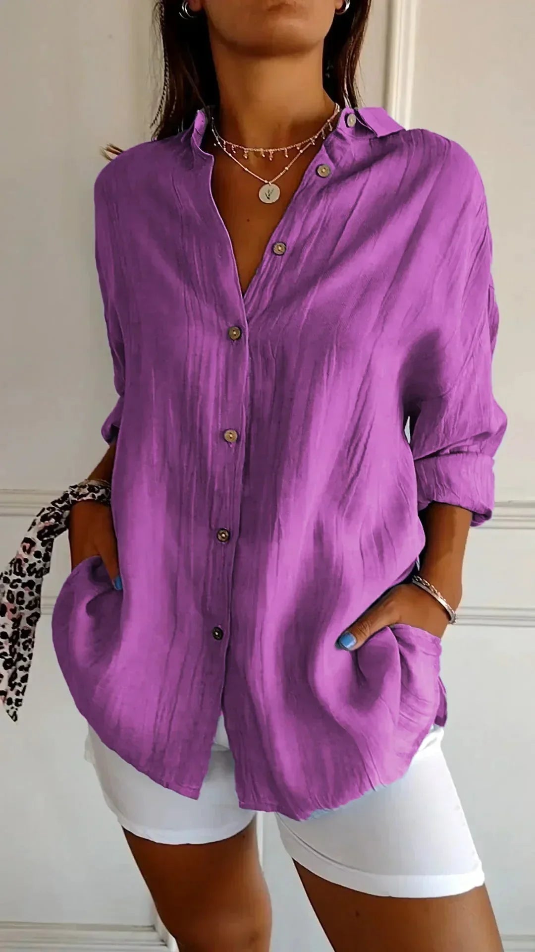 Seraphina™ Blouse van Hoogwaardige Katoen