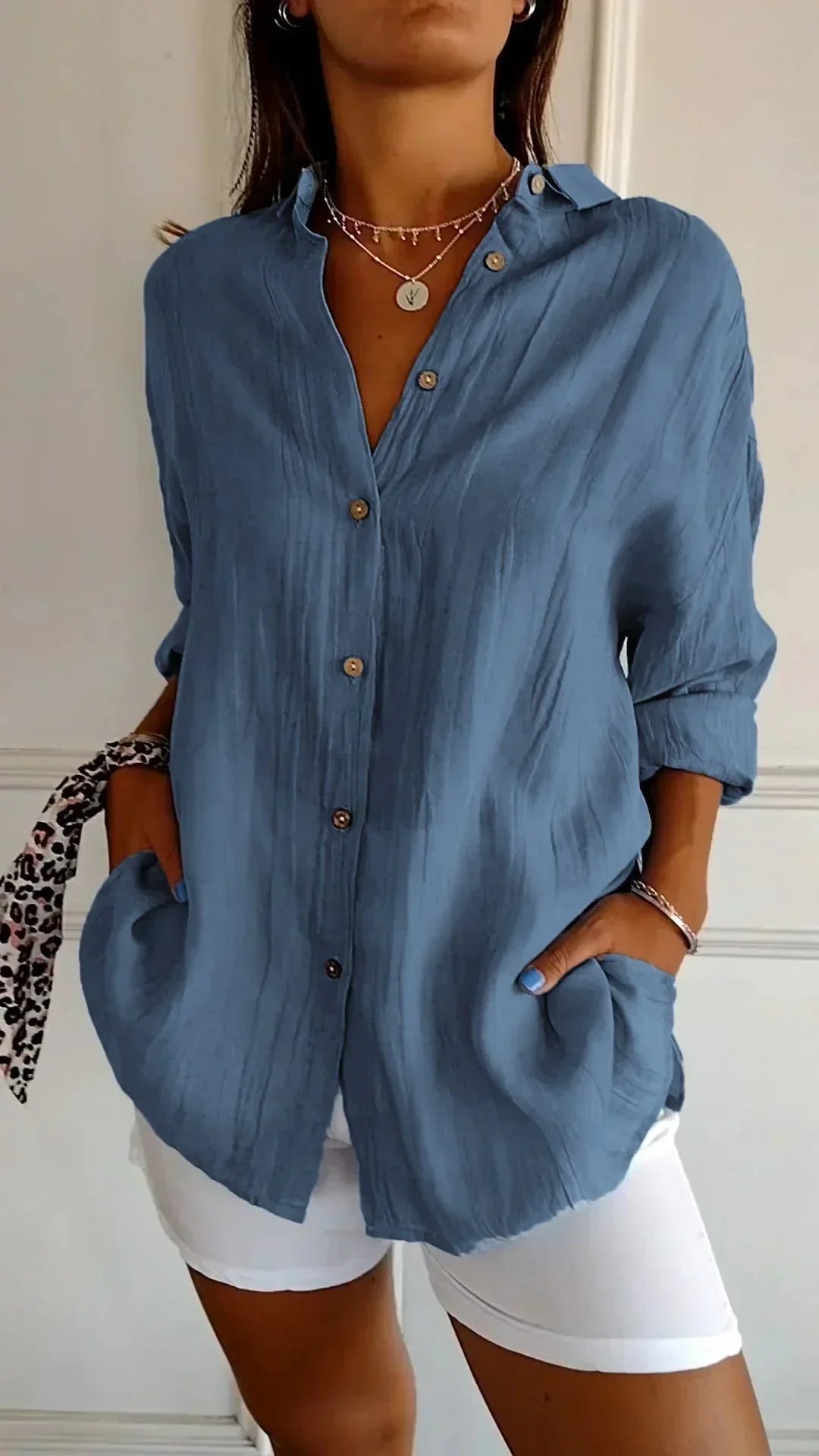 Seraphina™ Blouse van Hoogwaardige Katoen