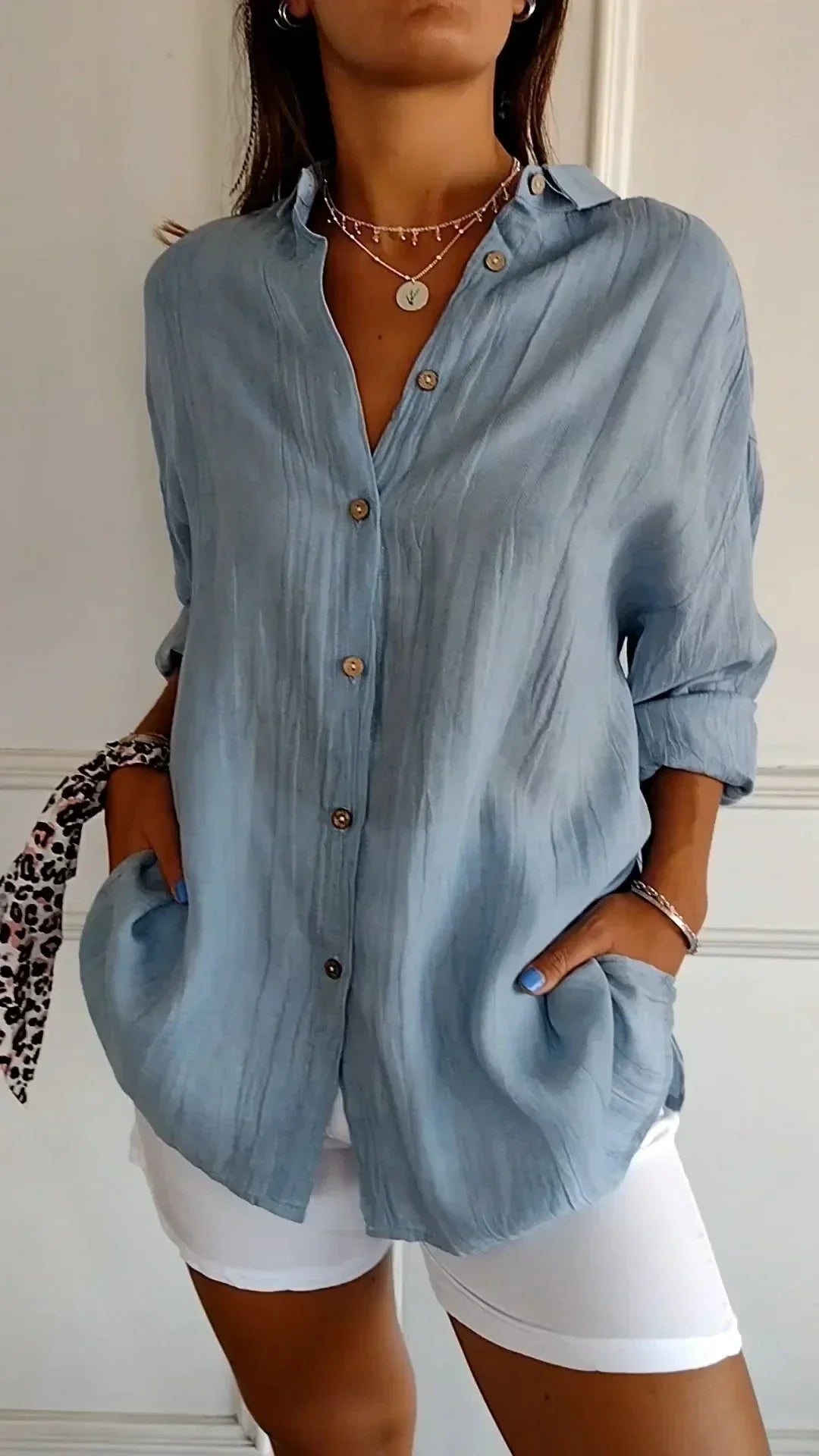 Seraphina™ Blouse van Hoogwaardige Katoen