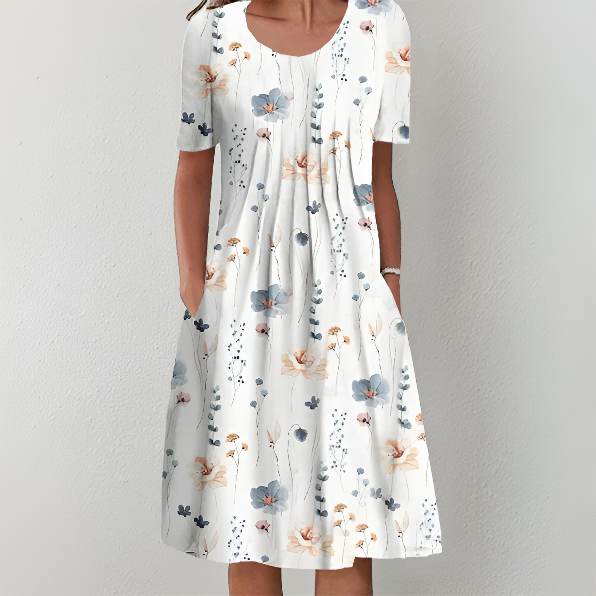 Heather - Klassieke Florale Jurk